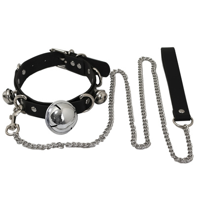 pu皮个性铃铛项圈女仆性感男项圈