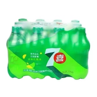 百事可樂七喜冰爽檸檬味汽水300ml迷你裝 夏日碳酸飲料整箱批特價