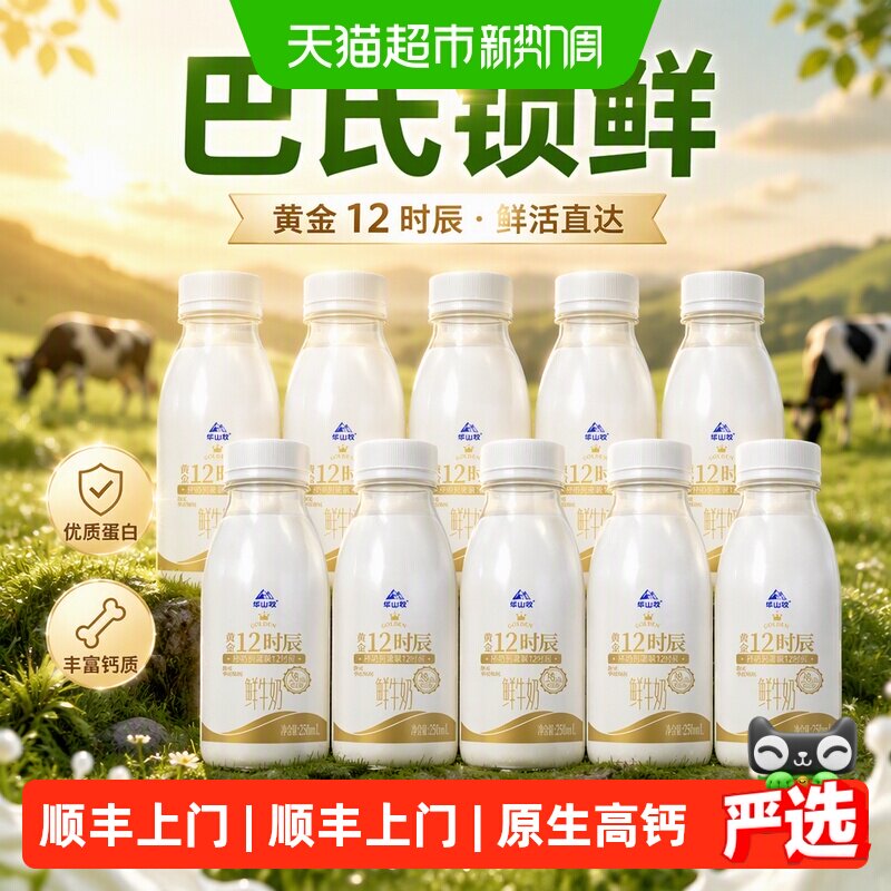 华山牧鲜奶原生乳蛋白250ml*10瓶
