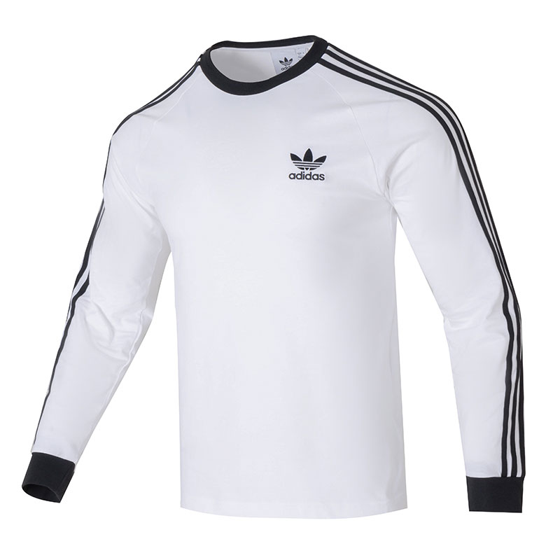 【自营】阿迪达斯T恤男女装新款简约3-STRIPES LS T休闲服IA4879
