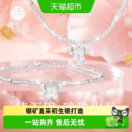 中国白银臻汇银招财碎银项链手链