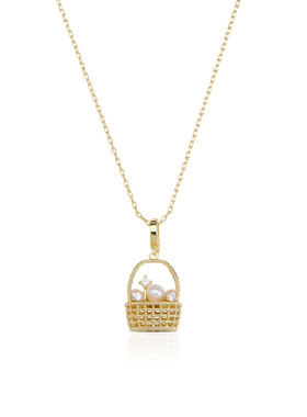 Idokawa菜篮子珍珠项链2025新款