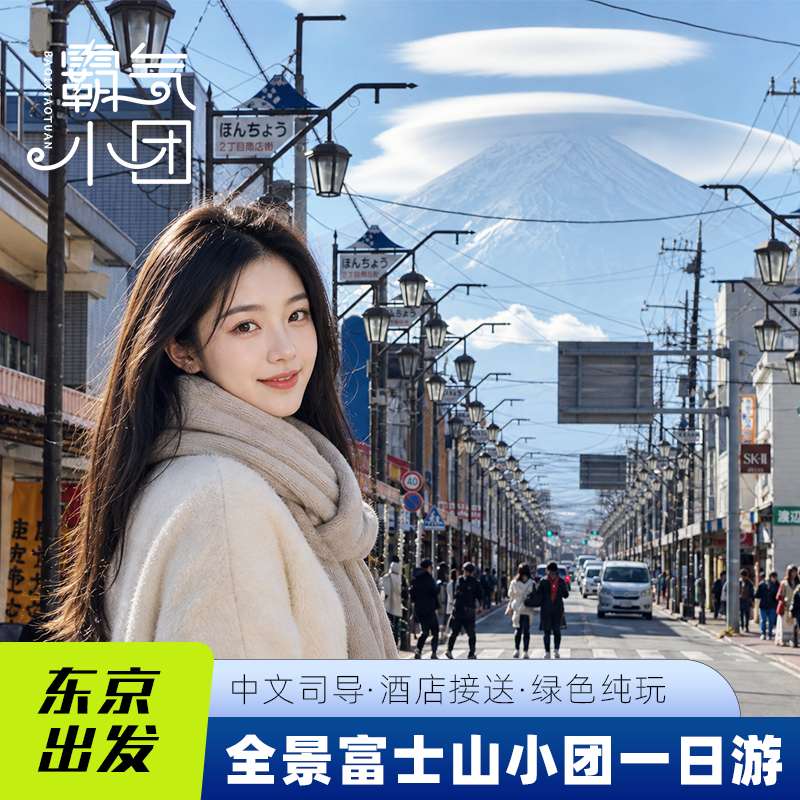 9人小团·东京富士山一日游山中湖河口湖五合目罗森奥莱日本旅游