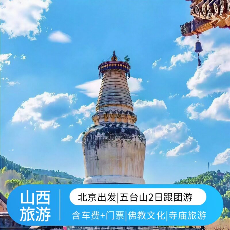 北京到五台山二日游殊像寺黛螺顶镇海寺广化寺罗睺寺五台山旅游