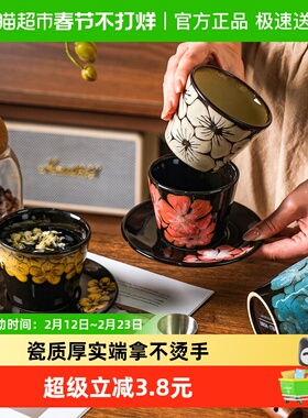 舍里超好看的咖啡杯子精致杯碟套装女士个人专用轻奢小众红茶杯子