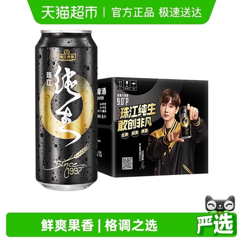 珠江啤酒97纯生啤酒500ml×12罐