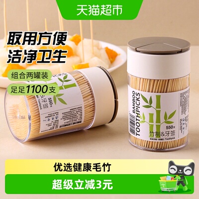 550支2罐便携装牙签