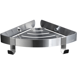 浴室三角架小尺寸免打孔不锈钢卫生间小号厨房拐角小型墙角置物架