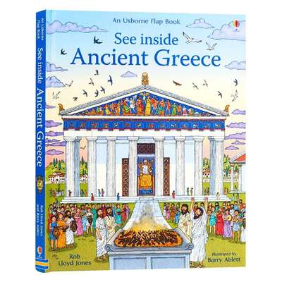 尤斯伯恩看里面系列 古希腊 Usborne See Inside Ancient Greece 希腊诸神话科普启蒙 儿童英语读物 英文版书籍 英文原版绘本