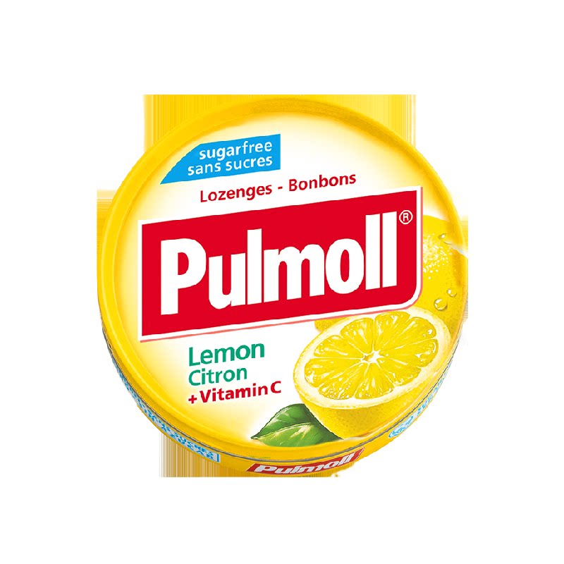 PULMOLL飚摩德国进口无糖柠檬味维C硬糖口气清新润喉糖零食糖果