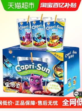 迪拜果倍爽小怪兽混合口味饮料200ml*6袋儿童健康VC果汁整箱