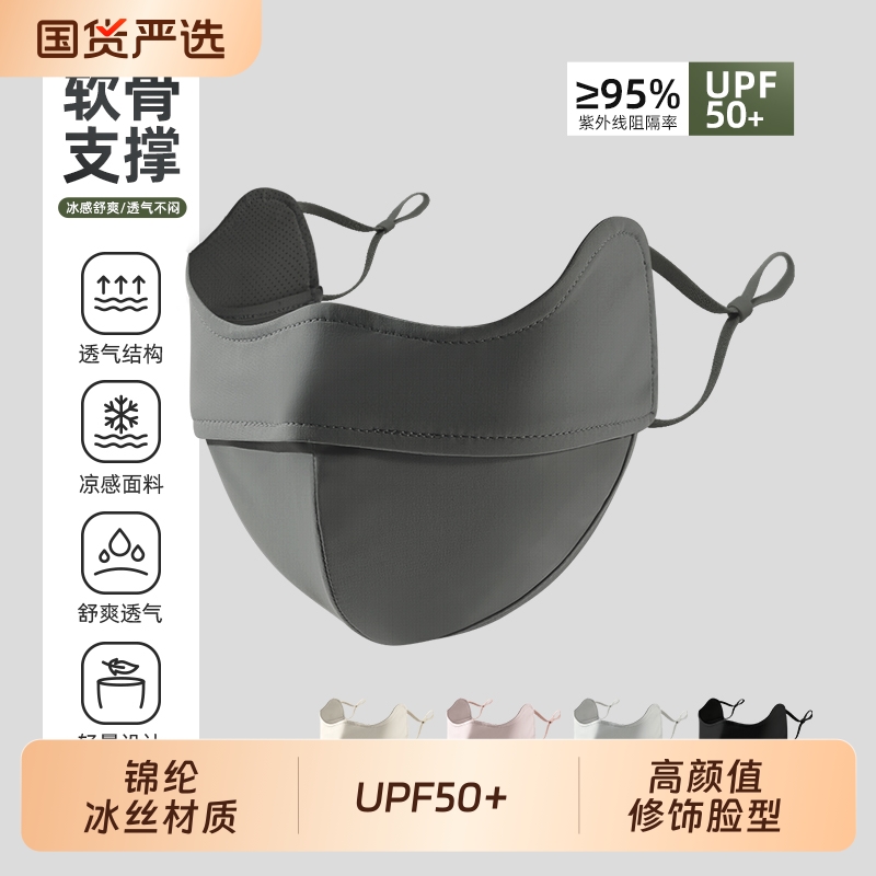 夏季韩版冰丝防晒面罩透气口罩