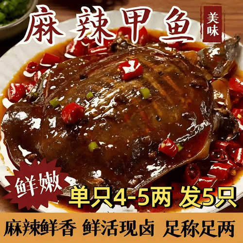 麻辣卤味甲鱼熟食袋装加热开袋即食整只团鱼裙边食用真空卤憋王八