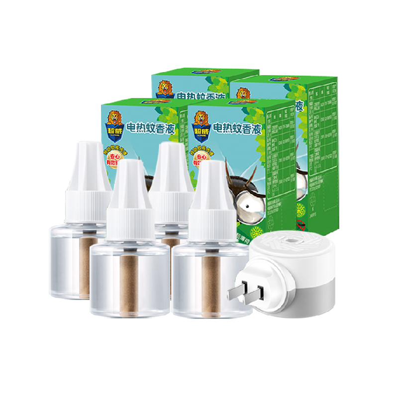 超威蚊香液雨后薄荷液4液1器电蚊香插电式驱蚊液灭蚊加热器补充液