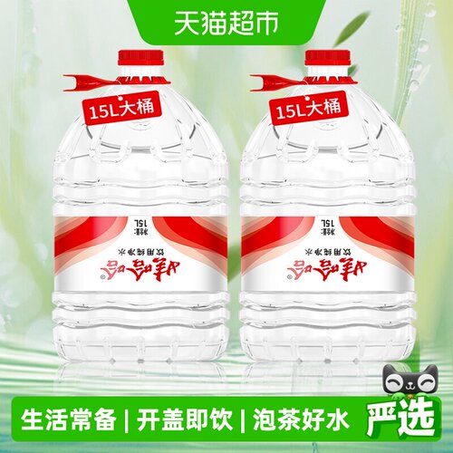 娃哈哈纯净水15L*2桶送货上门
