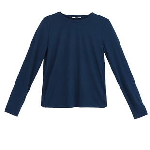 铜牛BLESS系列春秋款长袖衫火山岩船领女居家上装睡衣VS137