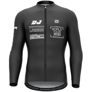 兰帕达春秋抓绒保暖长袖骑行服套装男冬季加绒公路山地自行车衣服