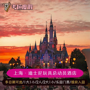 上海迪士尼玩具总动员酒店2天1晚含双人亲子家庭乐园门票提前入园