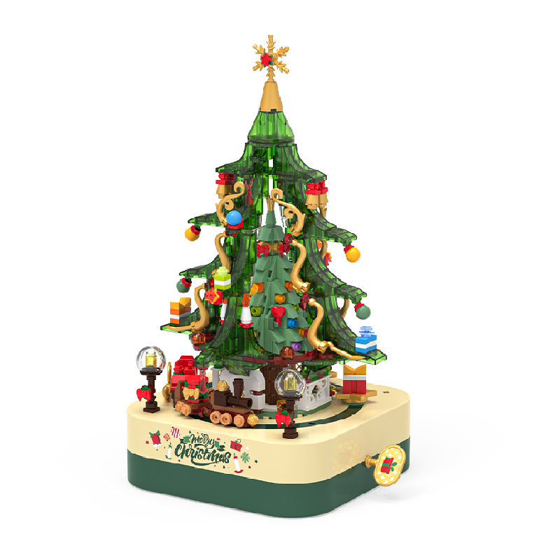 JAKI佳奇音乐盒摆件益智拼装积木