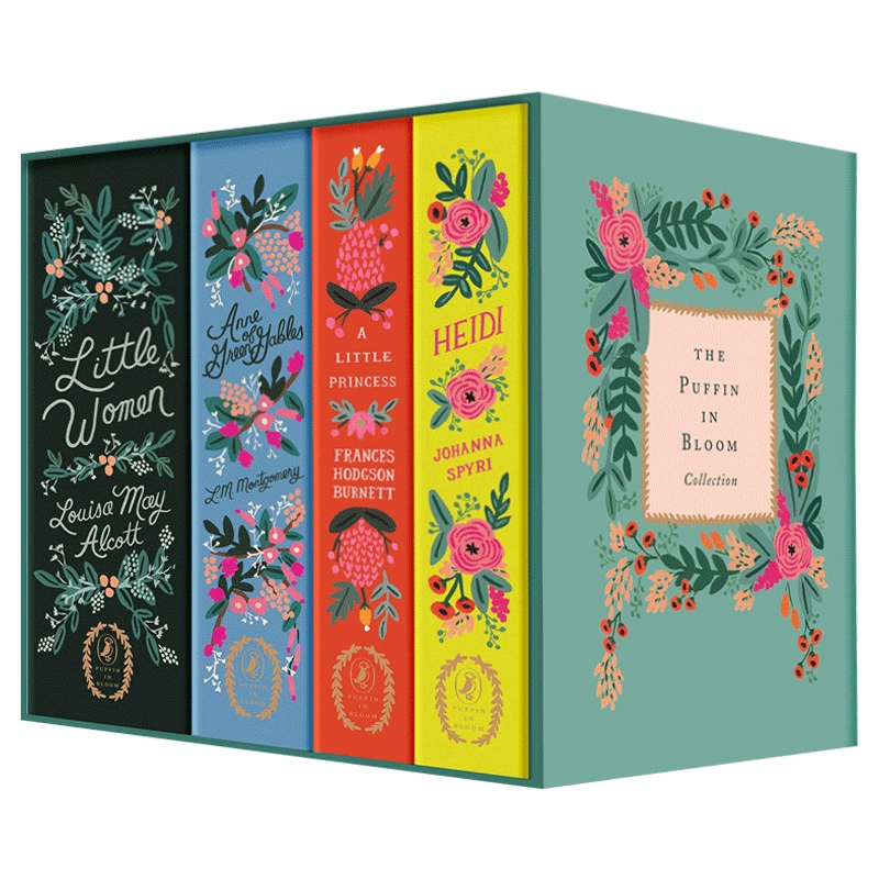 The Puffin in Bloom Collection 英文原版 企鹅繁花女孩经典套装 小妇人 小公主 海蒂 绿山墙的安妮 英文版进口英语儿童文学书