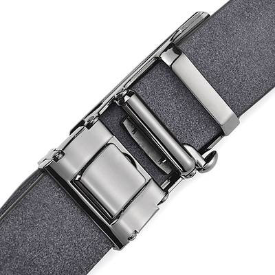 无牙无孔商务风免打孔自动扣皮带