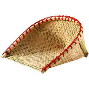 手工竹编大簸箕畚箕家用稻谷竹筲箕竹畚斗铲谷茶叶铲农庄农家装饰