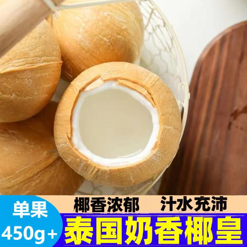 泰国进口新鲜椰皇 汁水充沛 椰香浓郁煲鸡汤老椰子新鲜水果包邮