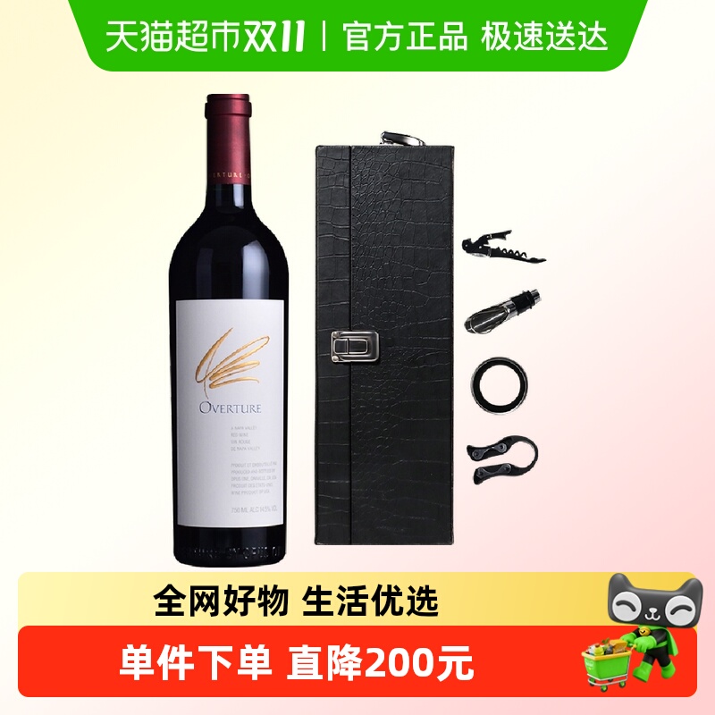 作品一号红酒副牌序曲美国纳帕谷Napa Valley干红葡萄酒