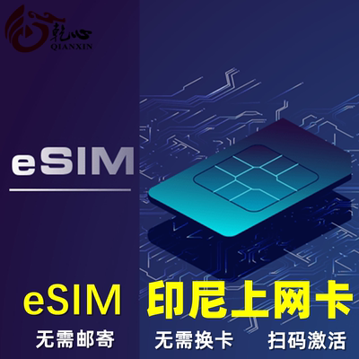 【eSIM】印尼巴厘岛esim电话卡5G/4G印度尼西亚手机流量上网sim卡