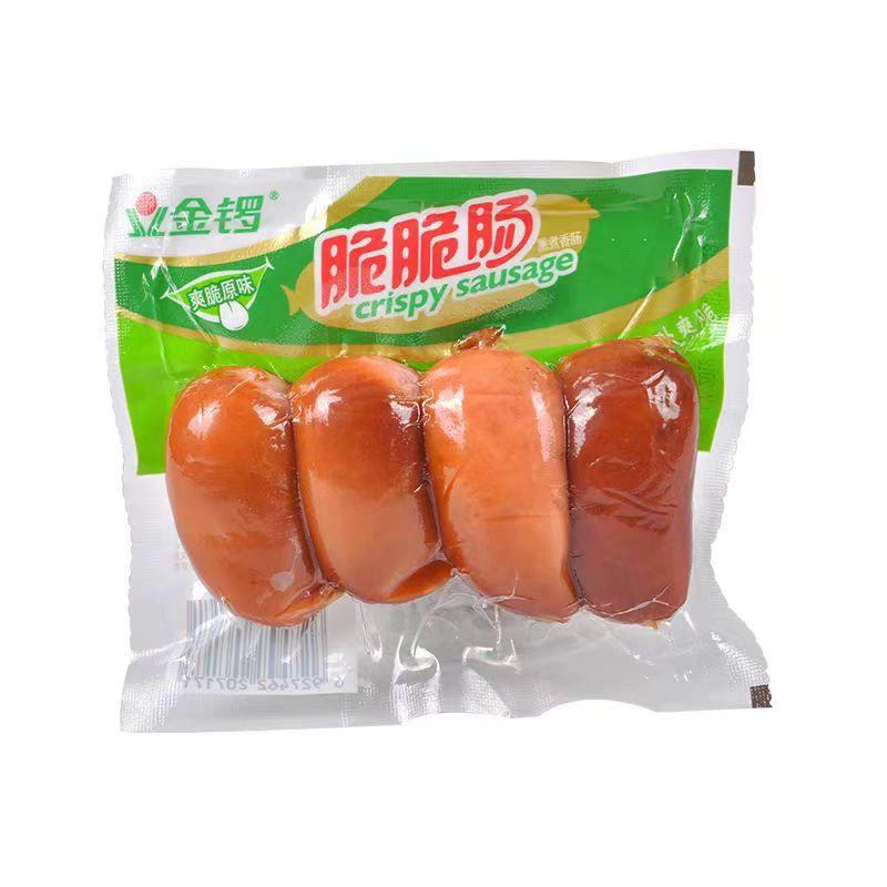 金锣130g脆脆肠原味香辣味早餐美味速食新老包装随机