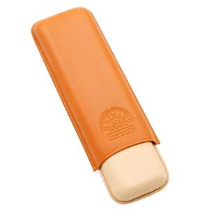 包邮 原装古巴官方乌普曼HUPMANN雪茄套 便携2支装双皇冠尺寸皮套