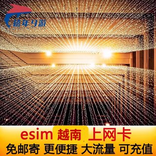 越南esim4G虚拟电话卡 芽庄岘港1-30天ESIM模拟4G上网卡旅游卡