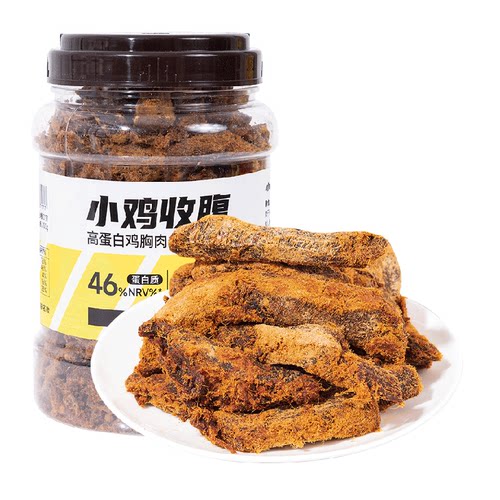 小鸡收腹风干鸡胸肉干零食500g