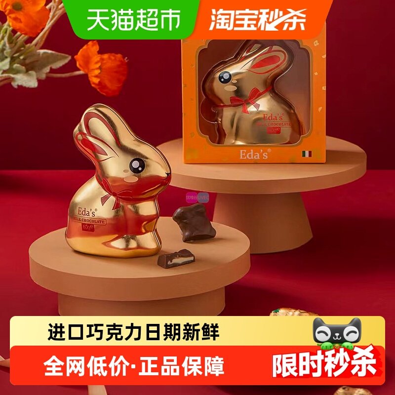 艾达的世界意大利进口高端圣诞巧克力礼盒小兔子玩具零食礼物新年