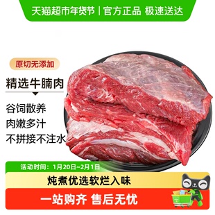 中农顺国产黄牛谷饲原切牛腩新鲜整块牛肉生鲜炖煮清真红烧食材