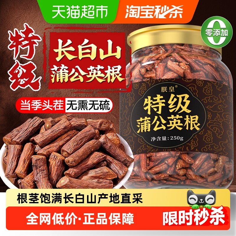 蒲公英根茶长白山中药材特级野生蒲公英根养生茶干炒熟官方店旗舰