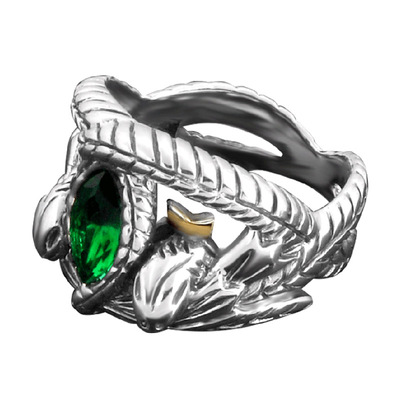 指环王戒指纯银复古男阿拉贡皇冠