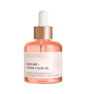 BIOSSANCE8234角鲨烷VC玫瑰精华粉晶油高配精华水润光泽提亮肤色