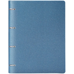 九千年文具A4活页夹高档珠光变色革活页本皮面外壳定做logo可配空白内芯横线会议记录笔记本定制资料册文件夹