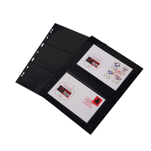 lighthouse德国灯塔原装进口V系列邮票加厚活页黑底双面邮票集邮册插页多规格收藏册