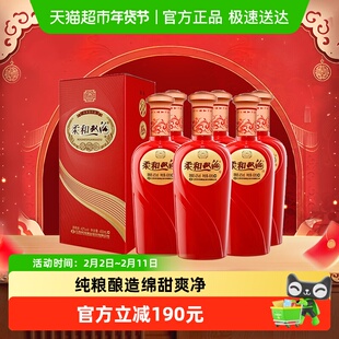 双沟柔和双沟红柔和42度450mlx6瓶整箱浓香型白酒口感绵柔送礼