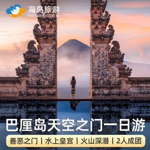 海鸟旅游巴厘岛天空之门水宫网红秋千瀑布图兰奔深潜包车一日游