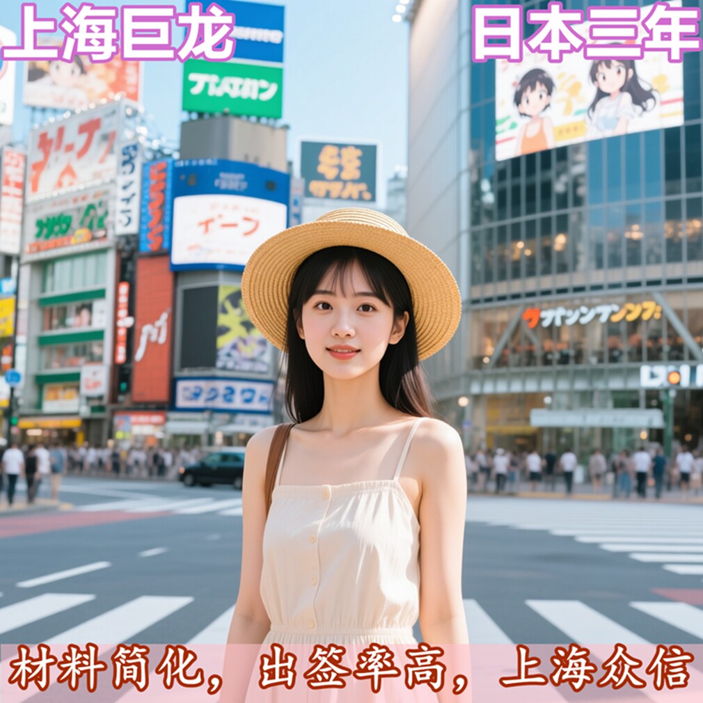 日本·三年多次旅游签证·上海送签·上海巨龙·众信送签社·领馆指定