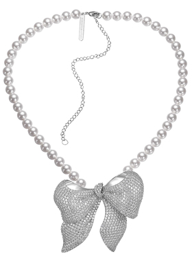 【SALE】【SHUSHUTONGxYVMIN】个性复古时尚蝴蝶结项链饰品