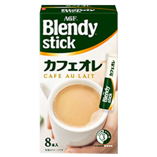 日本原装AGF blendy stick拿铁意式特浓速溶咖啡牛奶抹茶微糖盒装