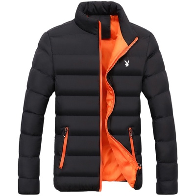 花花公子男士短款羽绒服加厚新款