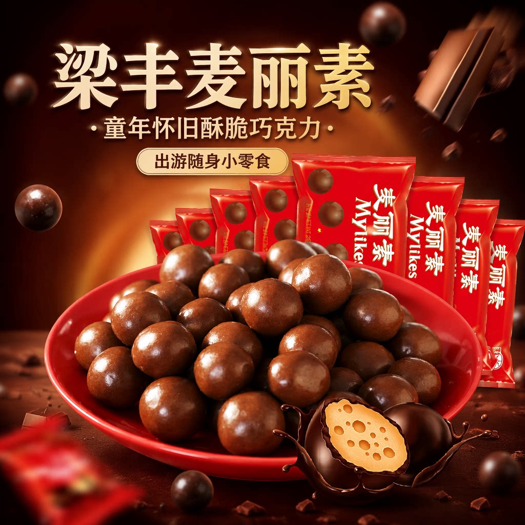 梁丰麦丽素巧克力味25g*7包图片