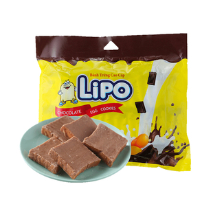 进口越南Lipo巧克力味面包干300g*1袋零食大礼包营养早餐送礼饼干