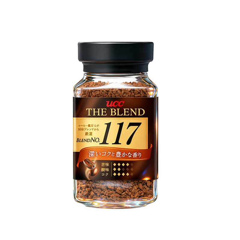 日本进口UCC悠诗诗117冻干速溶纯黑咖啡粉无蔗糖90g瓶装,咖啡/麦片/冲饮,研磨咖啡粉,淘宝优惠券,粉丝福利购,淘宝优惠卷