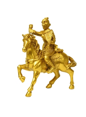 纯铜马上侯办公室客厅工艺品